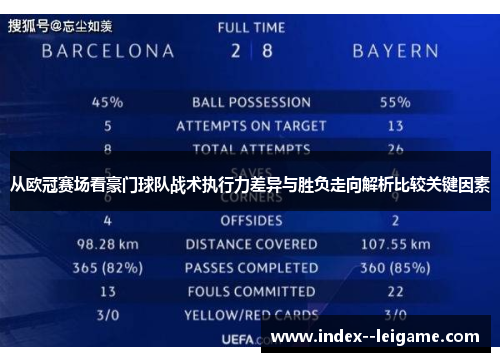 从欧冠赛场看豪门球队战术执行力差异与胜负走向解析比较关键因素